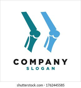 foot bone logo vector design graphic template