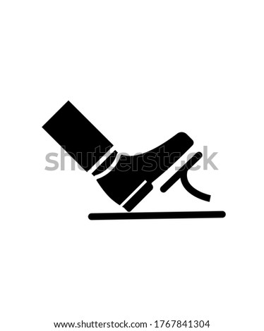 foot with break icon,vector best flat icon.