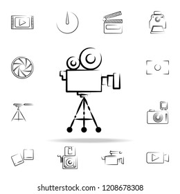 foot camera outine icon. Photo and camera icons universal set for web and mobile