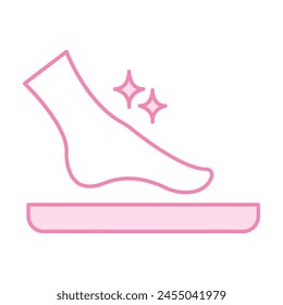Foot Care Fill inside vector icon which can easily modify or edit 