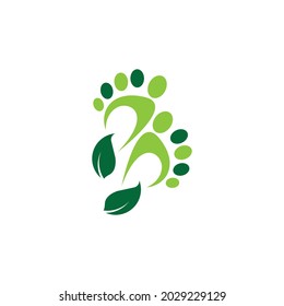 Foot care health icon and symbol vector
