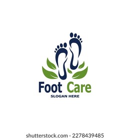 Foot Care Health Logo Vector Illustration