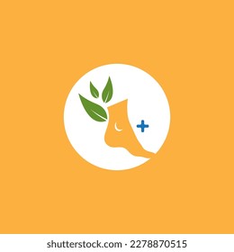 Foot Care Health Logo Vector Illustration