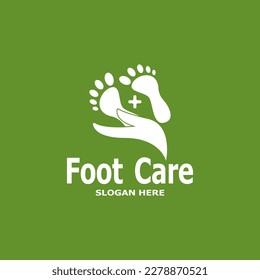 Foot Care Health Logo Vector Illustration