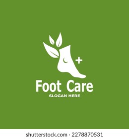 Foot Care Health Logo Vector Illustration