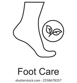 Foot Care Icon, Innovative Solutions for Comprehensive Foot Health, Essential Foot Care Practices for Healthy and Pain-Free Feet, vector