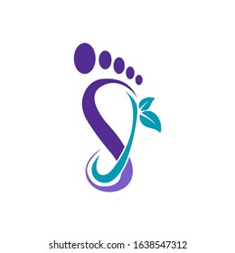 Foot and care icon logo template, Foot and ankle healthcare