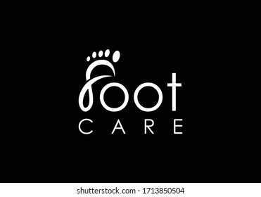 Foot and care icon logo template, Foot and ankle healthcare