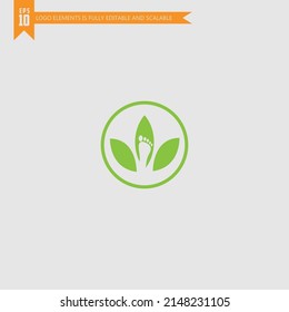 Logo-Vorlage für Fußpflege und Pflege, Fußpflege und Knöchel für Gesundheitsversorgung