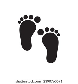 Plantilla del logotipo del icono de pie y cuidado de la salud de pies y tobillos