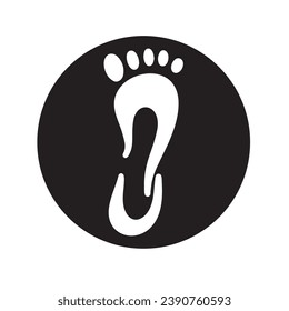 Foot and care icon logo template  Foot and ankle healthcare