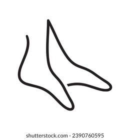Plantilla del logotipo del icono de pie y cuidado de la salud de pies y tobillos