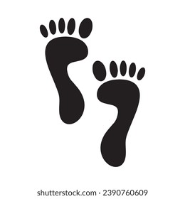 Plantilla del logotipo del icono de pie y cuidado de la salud de pies y tobillos