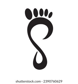 Foot and care icon logo template  Foot and ankle healthcare