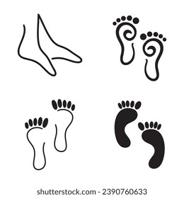 Foot and care icon logo template  Foot and ankle healthcare