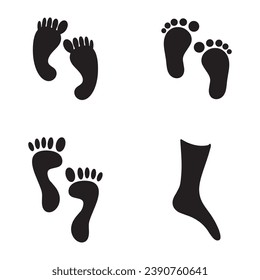 Foot and care icon logo template  Foot and ankle healthcare