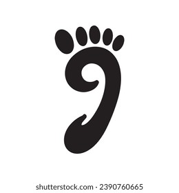 Plantilla del logotipo del icono de pie y cuidado de la salud de pies y tobillos