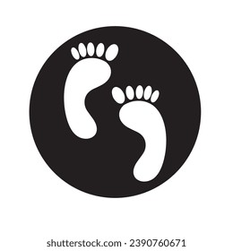 Foot and care icon logo template  Foot and ankle healthcare