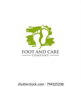 Foot and care icon logo template, Foot and ankle healthcare