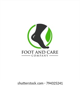 Foot and care icon logo template, Foot and ankle healthcare