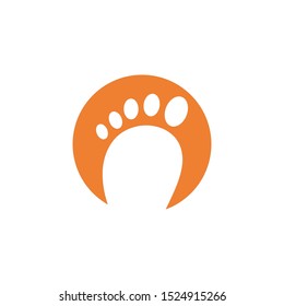 foot care ilustration Logo vector Template
