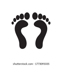 plantilla vectorial del logotipo de ilustraciones de cuidado de pies
