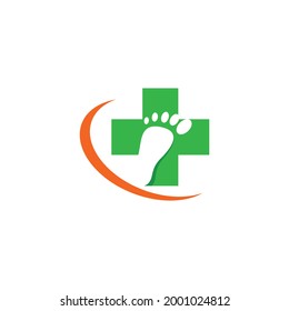 Foot care ilustration logo vector design