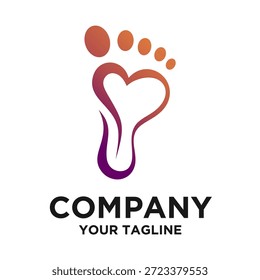 Cuidado de los pies Logo Vector Abstractas Diseños