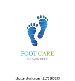 Foot care logo design concept vector, Iconic Foot Logo design Template