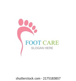 Foot care logo design concept vector, Iconic Foot Logo design Template