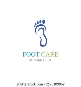 Foot care logo design concept vector, Iconic Foot Logo design Template