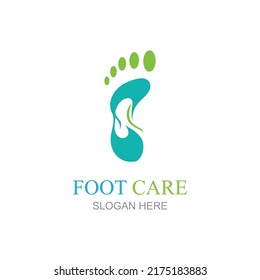 Foot care logo design concept vector, Iconic Foot Logo design Template