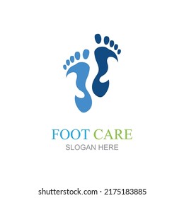 Foot care logo design concept vector, Iconic Foot Logo design Template