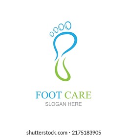Foot care logo design concept vector, Iconic Foot Logo design Template
