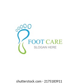 Foot care logo design concept vector, Iconic Foot Logo design Template