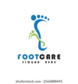 Foot care logo design simple concept Premium Vector