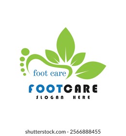 Foot care logo design simple concept Premium Vector