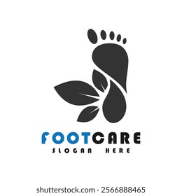 Foot care logo design simple concept Premium Vector