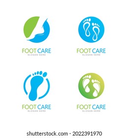 Foot care logo design template