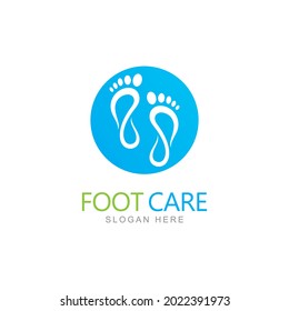 Foot care logo design template