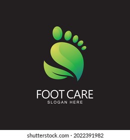 Foot care logo design template