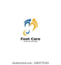Design-Vorlage für Fußpflege-Logo mit modernem Kreativismus