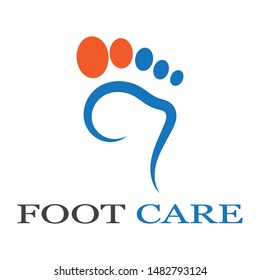 foot care Logo design vector icon  Template