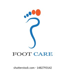 foot care Logo design vector icon  Template