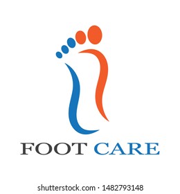 foot care Logo design vector icon  Template