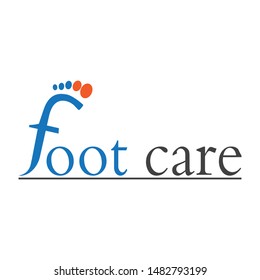 foot care Logo design vector icon  Template