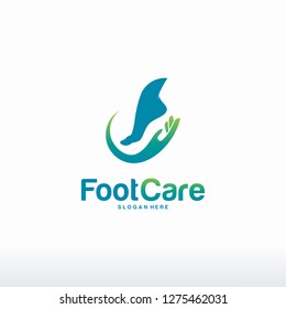 Foot Care logo designs concept vector, Iconic Foot Logo designs template