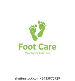 Foot Care Logo embodies a symbiotic blend of simplicity and sophistication, communicating a message of comfort, wellness, and professionalism.