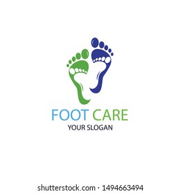 Foot care logo or icon template vector design