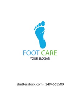 Foot care logo or icon template vector design